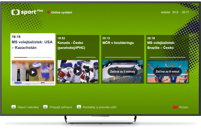 iVysilání - ČT sport Plus